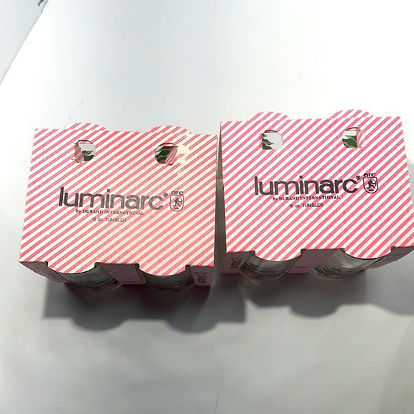 NWT Vintage Luminarc Christmas Themed Drinking Glasses 2 box sets! 8 glasses! - Picture 5 of 5